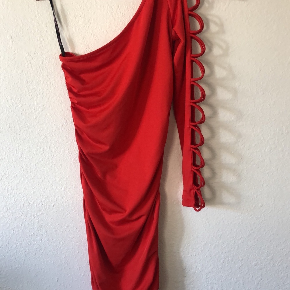 One shoulder dress